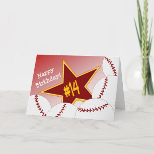 Gelukkige 14e verjaardag, Softball Star! Kaart