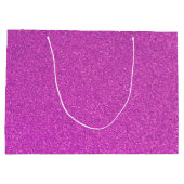 Gelukkige 17e verjaardag Gouden Kroon Roze Glitter Groot Cadeauzakje (Achterkant)