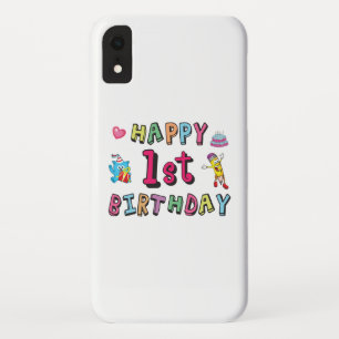 Gelukkige 1e verjaardag voor 1 jaar oude kinderen iPhone XR hoesje
