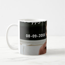 Gelukkige 20ste verjaardag eenvoudige foto naam to koffiemok