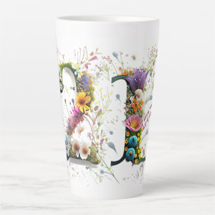 Gelukkige 21e verjaardag Wilde bloemen Gefelicitee Latte Mok