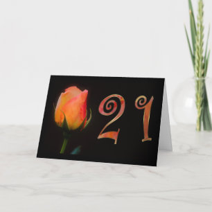 Gelukkige 21ste Verjaardag twentyfirst Kaart