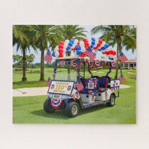 Gelukkige 250e verjaardag Amerika Patriottische Go Legpuzzel
