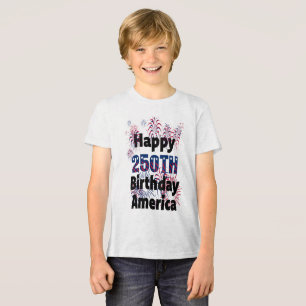 Gelukkige 250e verjaardag Amerika Patriottische ki Tri-Blend Shirt