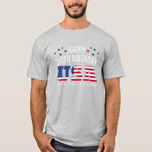 Gelukkige 250e verjaardag VS 4 juli T-shirt