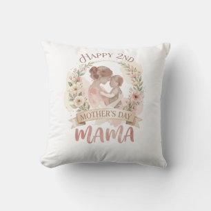 Gelukkige 2e Moederdag Mama voor Mannen Vrouwen Ki Kussen