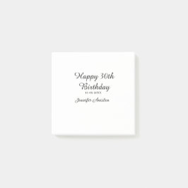 Gelukkige 30ste verjaardag naam toevoegen datum st post-it® notes