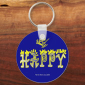 Gelukkige (3c) Sleutelhanger (Voorkant)