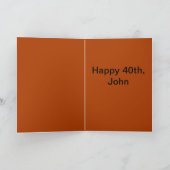 Gelukkige 40e verjaardag, John Kaart (Binnen)