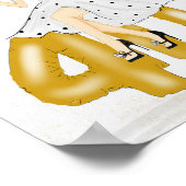 Gelukkige 40e verjaardag poster (Hoek)