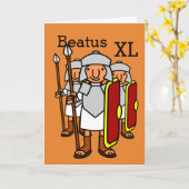 Gelukkige 40e verjaardag Roman Legion Groeten Kaar Kaart (Gele Bloem)