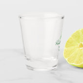 Gelukkige 40ste verjaardag groen toevoegen naam mo shot glas (Links)