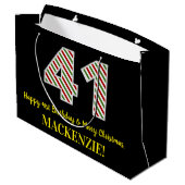 Gelukkige 41ste Verjaardag & Vrolijk Kerstmis, Dou Groot Cadeauzakje (Achterkant Gekanteld)