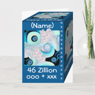 Gelukkige 46e verjaardag - 46 Ziljoen Knuffels & K Kaart