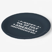 Gelukkige 4 juli Amerika Papieren Bordje (Gekanteld)