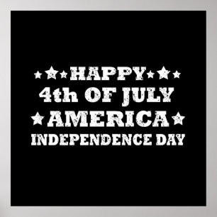 Gelukkige 4 juli Amerika Poster