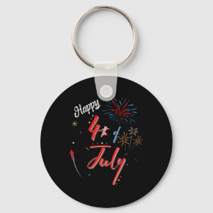 Gelukkige 4 juli Cool Onafhankelijkheidsdag Mannen Sleutelhanger