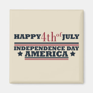 Gelukkige 4 juli Onafhankelijkheidsdag Amerika Magneet