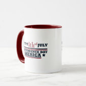 Gelukkige 4 juli Onafhankelijkheidsdag Amerika Mok (Voorkant links)