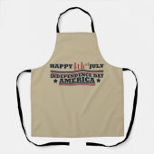 Gelukkige 4 juli Onafhankelijkheidsdag Amerika Schort (Voorkant)