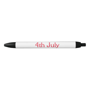Gelukkige 4 juli onafhankelijkheidsdag voeg naam t zwarte inkt pen