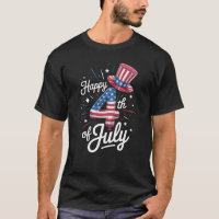 Gelukkige 4 juli Patriottische Amerikaanse Vlag VS