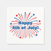 Gelukkige 4 juli servetten voor Independence Day (Voorkant)