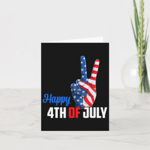 Gelukkige 4 juli Vredes Amerika Onafhankelijkheids Kaart