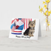 Gelukkige 4 van Juli! Kaart (Gele Bloem)