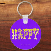 Gelukkige (4b) Sleutelhanger (Voorkant)