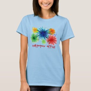 Gelukkige 4e dames t-shirt