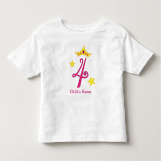 Gelukkige 4e verjaardag, prinses! kinder shirts