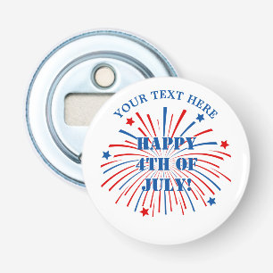 Gelukkige 4th of July magnetische bierflesopener Button Flesopener