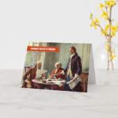 Gelukkige 4th van Juli Fine Art Custom Kaart (Gele Bloem)