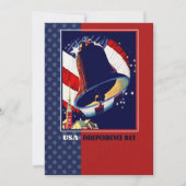 Gelukkige 4th van Juli  Liberty Bell Kaart (Voorkant)