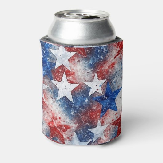 Gelukkige 4th van Juli Onafhankelijkheidsdag Ameri Blikjeskoeler (Blikje Achterkant)