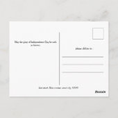 Gelukkige 4th van Juli Onafhankelijkheidsdag Ameri Briefkaart (Achterkant)