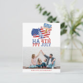 Gelukkige 4th van Juli Onafhankelijkheidsdag Ameri Briefkaart (Staand voorkant)