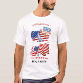 Gelukkige 4th van Juli Onafhankelijkheidsdag Ameri T-shirt (Voorkant)