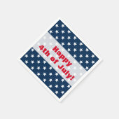 Gelukkige 4th van Juli Onafhankelijkheidsdag parti Servetten (Hoek)