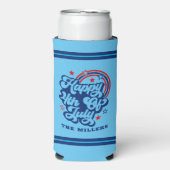 Gelukkige 4th van juli Patriottische Retro Typogra (Seltzer Voorkant)