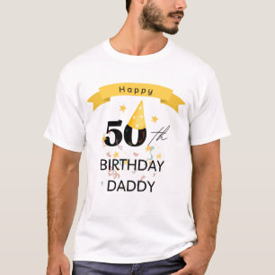 Gelukkige 50e verjaardag papa t-shirt
