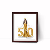 Gelukkige 50e verjaardag poster