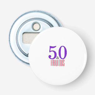 Gelukkige 50ste fantastische feest button flesopener