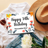 Gelukkige 54e verjaardag  briefkaart