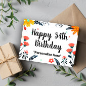 Gelukkige 54e verjaardag  briefkaart