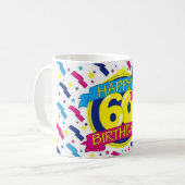 gelukkige 60e verjaardag koffiemok (Voorkant links)
