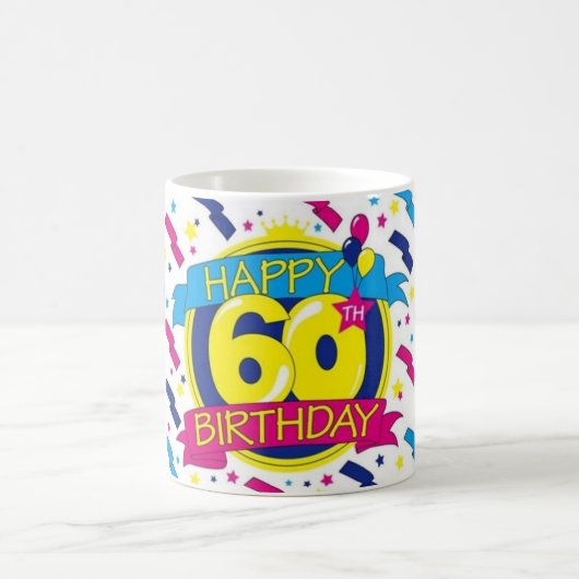 gelukkige 60e verjaardag koffiemok (Center)