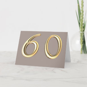 Gelukkige 60ste verjaardag jaren zestig zestig 60 kaart