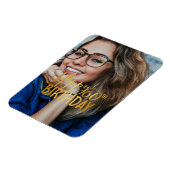 Gelukkige 60ste Verjaardag Script gepersonaliseerd Magneet (Linkerzijde)